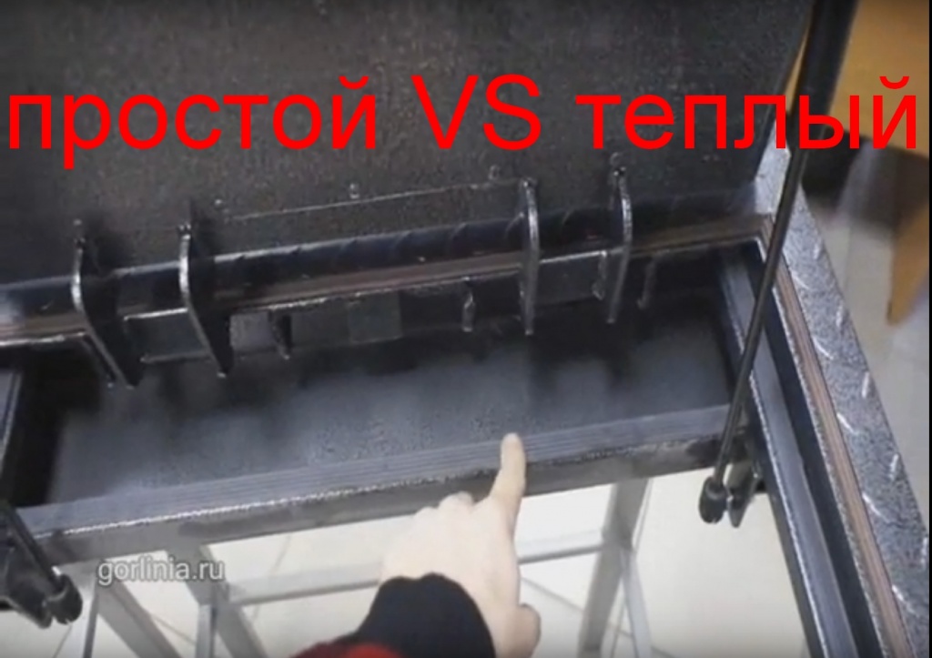 Кожух петлевой в конструкции с утепленной дверцей Вид